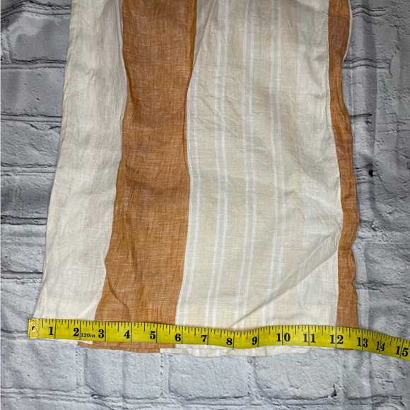 NWOT ett : twa Anthropologie Striped Linen Wide Leg Pants - Size 8 - Picture 17 of 17